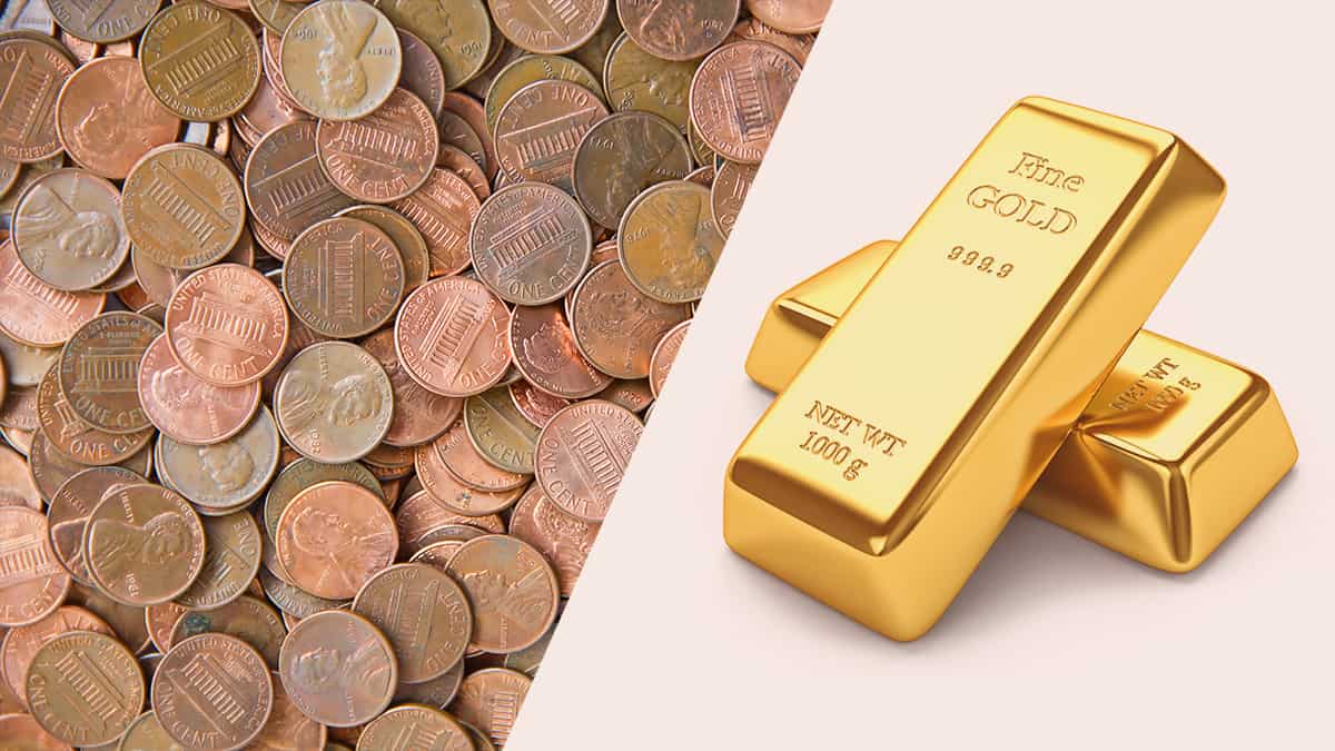 A Pound of Pennies vs. A Pound of Gold